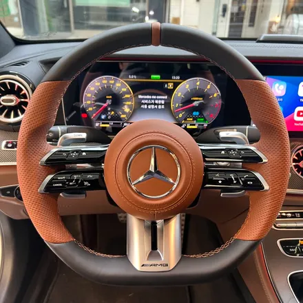 벤츠 E클래스 E53AMG 신형 잠자리핸들 교체 ACC 열선기능 옵션 교체했습니다 / 서울 용산 중구