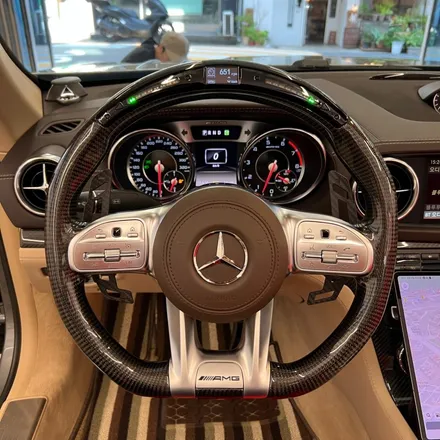 벤츠 SL63AMG LED퍼포먼스핸들 풀카본 D컷 디자인으로 교체했습니다! / 서울 용산 중구
