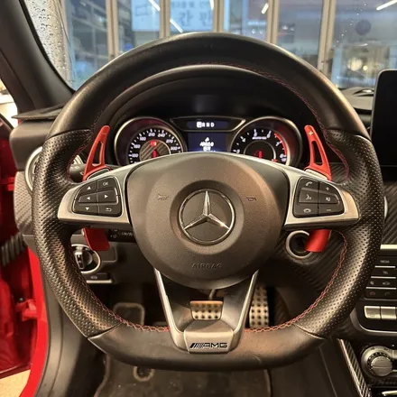벤츠 W176 A45AMG 잠자리카본핸들 교체했습니다 레드라인D컷 / 서울 용산 도원동