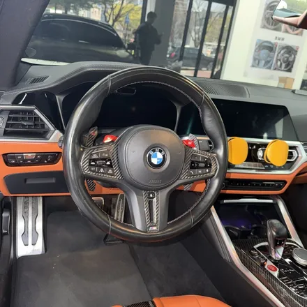 [올인게러지] BMW G82 M4 정품 M카본핸들 D컷 LED퍼포먼스 교체시공했습니다 . 페리컨버젼 / 서울 용산 도원동