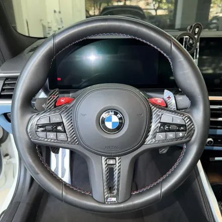 [올인게러지] BMW G80 M3 페리 정품 M카본핸들 D컷 교체했습니다 / 서울 용산 도원동