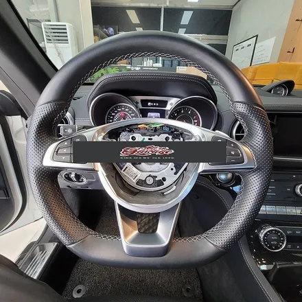 벤츠 SL400 신형 AMG카본핸들 교체 / 19-20 AMG D컷핸들 / 서울 용산 도원동
