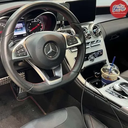 [올인게러지] 벤츠W205 c클래스 C43AMG / 신형AMG핸들 교체 작업 / 벤츠잠자리핸들 / AMG카본핸들 / 서울 용산 중구