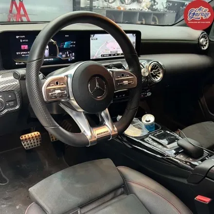 벤츠 W177 A45  카본AMG핸들 + 어질리티셀렉트 교체 순정레트로핏 실내의 변화 기능업그레이드 / 서울 용산 중구