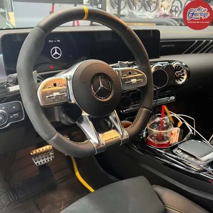 벤츠 C118 CLA45S amg AMG카본D컷핸들교체 ,  실내의 변화 기능업그레이드 / 서울 용산 중구