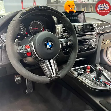 BMW F80 M3 카본D컷핸들 교체 / M3 카본핸들 / 서울 용산 중구