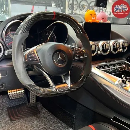 벤츠 AMG GT 2도어   AMG핸들 LED퍼포먼스 카본D컷핸들 장착 및 순정 어질리티셀렉트 이식 / 서울 용산 중구