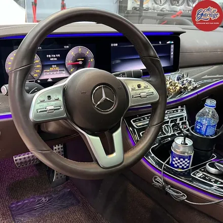 벤츠C257 CLS300D / 1920 벤츠 AMG핸들 카본D컷 교체 / 서울 용산 중구