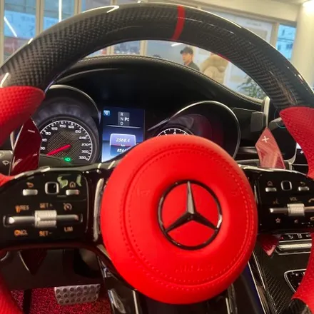 벤츠 W205 C63AMG쿠페 1920 벤츠 AMG핸들 카본D컷스타일로 교체 / 벤츠 / C-클래스 W205 / 서울 용산 중구