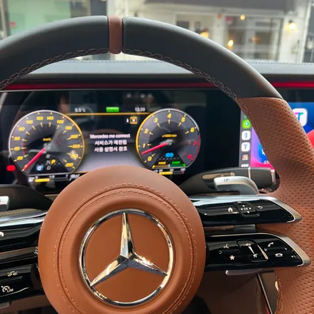 벤츠 E클래스 E53AMG 신형 잠자리핸들 교체 ACC 열선기능 옵션 교체했습니다 / 서울 용산 중구