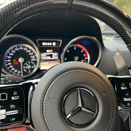 벤츠 W463 G350D 블루텍 AMG카본핸들 교체 1920 디자인 D컷핸들 / 서울 용산 중구
