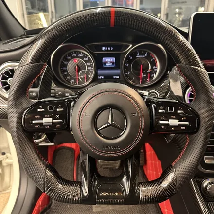[올인게러지] 벤츠 W176 A45AMG 최신형 잠자리 카본핸들 LED퍼포먼스 마그네틱패들쉬프트까지 끝판왕입니다 / 서울 용산 도원동