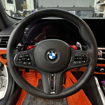 [올인게러지] BMW G82 M4컨버터블 오렌지컬러 M카본 D컷핸들 LED퍼포먼스 적용 / 서울 용산 도원동