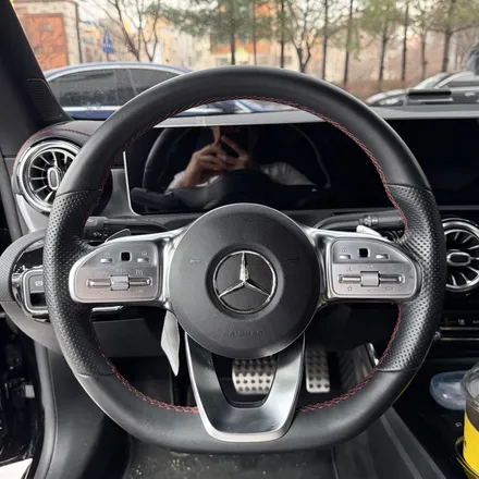 [올인게러지] 벤츠 C118 CLA250 2020년식 AMG카본핸들 블랙과 레드라인포인트 카본패들쉬프트까지 / 서울 용산 도원동