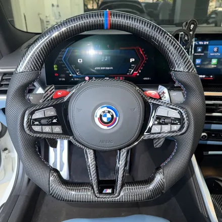 [올인게러지] BMW G80 M3 페리 정품 M카본핸들 D컷 교체했습니다 / 서울 용산 도원동