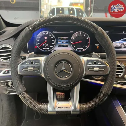 벤츠 W222 S350 후기형 AMG카본핸들 + AMG계기판코딩 및 생활코딩 레트로핏작업 / 서울 용산 중구