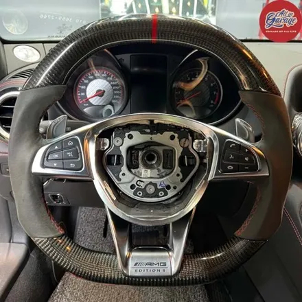 벤츠 AMG GT 2도어   AMG핸들 LED퍼포먼스 카본D컷핸들 장착 및 순정 어질리티셀렉트 이식 / 서울 용산 중구