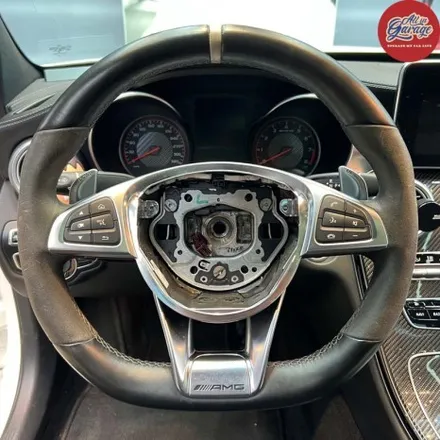 벤츠 W205 C63 S AMG 세단  신형 AMG핸들 교체  안드로이드 올인원 교체 작업 / 서울 용산 중구