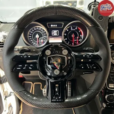 벤츠 W463 G바겐 G63 AMG 최신형 잠자리AMG카본핸들 교체로 실내 드레스업 / 서울 용산 중구