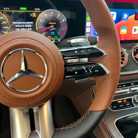벤츠 E클래스 E53AMG 신형 잠자리핸들 교체 ACC 열선기능 옵션 교체했습니다 / 서울 용산 중구