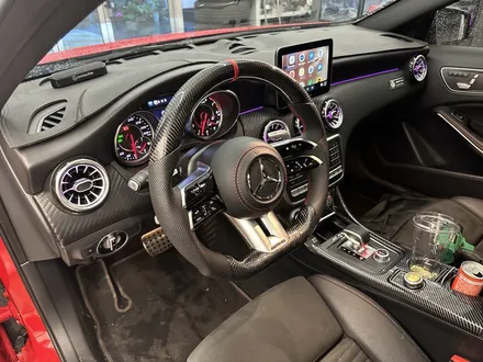 벤츠 W176 A45AMG 잠자리카본핸들 교체했습니다 레드라인D컷 / 서울 용산 도원동