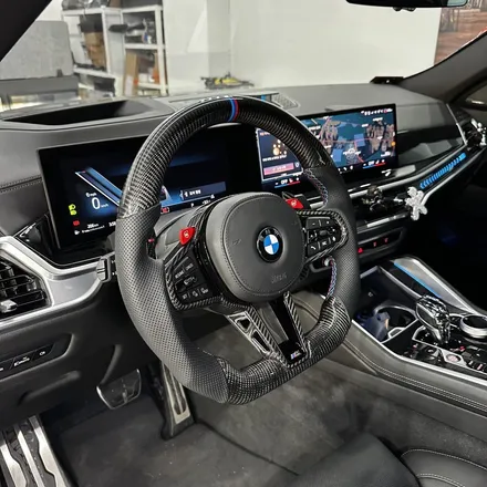 [올인게러지] BMW G06 X6 40I M SPORT 2023 정품 최신형 M 카본핸들 M1M2 활성화 작업까지했습니다 / 서울 용산 도원동
