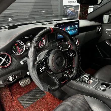 [올인게러지] 벤츠 W176 A45AMG 신형 AMG카본 D컷핸들 튜닝 가장 인기가 많은 제품 / 서울 용산 도원동
