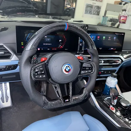 [올인게러지] BMW G80 M3 페리 정품 M카본핸들 D컷 교체했습니다 / 서울 용산 도원동