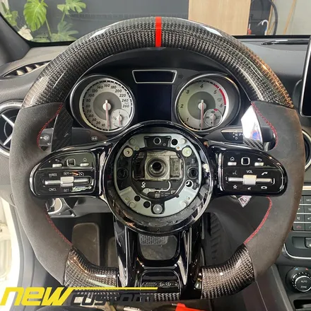 올인게러지 벤츠 w117 cla200d 2016 모델 amg신형핸들.amg카본핸들 신형개조 작업 / 서울 용산 도원동