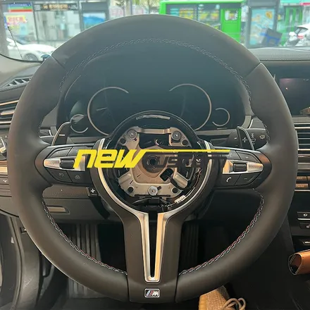 [올인게러지] bmw f01 7시리즈 750LI 2014년식 m핸들교체 , m스티어링휠교체 신형핸들교체 / 서울 용산 도원동