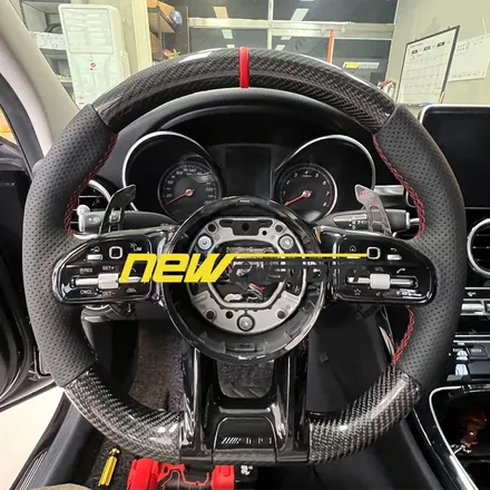 벤츠 c클래스 W205 C클래스 C200 , AMG핸들 신형AMG핸들교체 .신형카본핸들, ,페이스리프트컨버젼 / 서울 용산 도원동