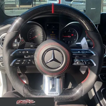[올인게러지] 벤츠 W205 C클래스 C250D 최신형 AMG핸들 교체 /AMG카본핸들 / 잠자리 / 서울 용산 중구