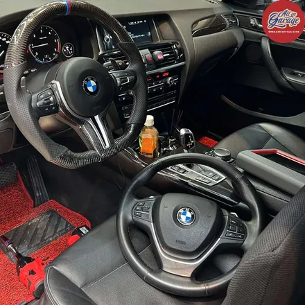 [올인게러지] BMW F26 X4 전기형 모델 M스티어링휠 핸들교체작업 .M카본핸들 . 리얼카본 / 서울 용산 중구