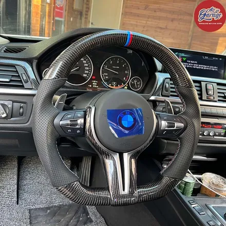 BMW F30 3시리즈 320D M카본핸들 교체 / M3핸들 교체 퍼포먼스 실내튜닝 / 서울 용산 중구