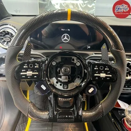 벤츠 C118 CLA45S amg AMG카본D컷핸들교체 ,  실내의 변화 기능업그레이드 / 서울 용산 중구