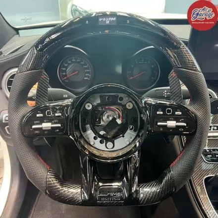 벤츠 W205 C63 S AMG 세단  신형 AMG핸들 교체  안드로이드 올인원 교체 작업 / 서울 용산 중구