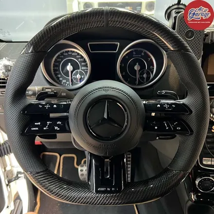 벤츠 W463 G바겐 G63 AMG 최신형 잠자리AMG카본핸들 교체로 실내 드레스업 / 서울 용산 중구
