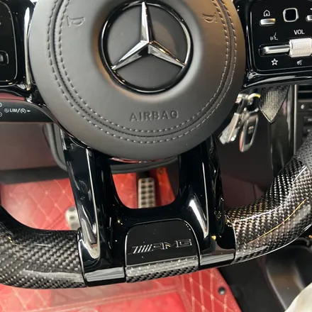 벤츠 W463 G350D 블루텍 AMG카본핸들 교체 1920 디자인 D컷핸들 / 서울 용산 중구