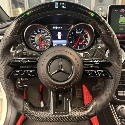 [올인게러지] 벤츠 W176 A45AMG 최신형 잠자리 카본핸들 LED퍼포먼스 마그네틱패들쉬프트까지 끝판왕입니다 / 서울 용산 도원동