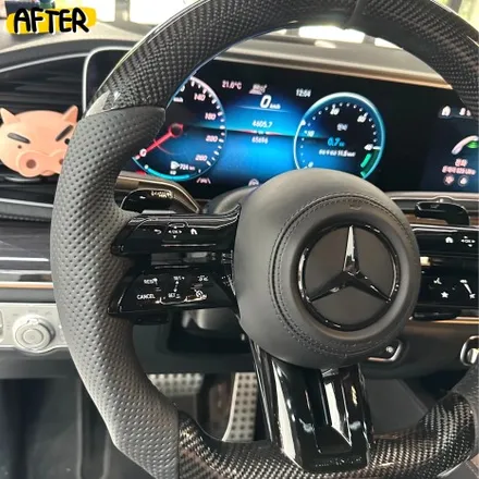 벤츠 X167 GLE400 쿠페 최신형 잠자리카본핸들 AMG버젼 교체했습니다 / 서울 용산 도원동
