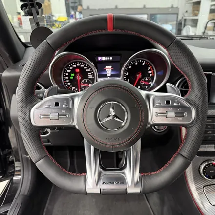 [올인게러지] 벤츠 R172 SLC43AMG 신형 AMG핸들 튜닝 순정형 & 레드라인포인트 / 서울 용산 도원동