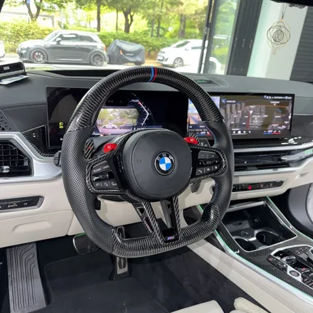 BMW 페리 신형 X7 M카본핸들 D컷 M1M2활성화까지 시공했습니다 / 서울 용산 도원동