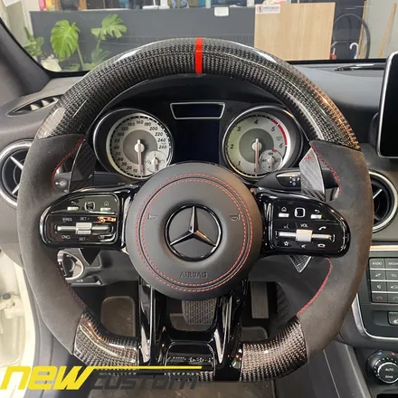 올인게러지 벤츠 w117 cla200d 2016 모델 amg신형핸들.amg카본핸들 신형개조 작업 / 서울 용산 도원동