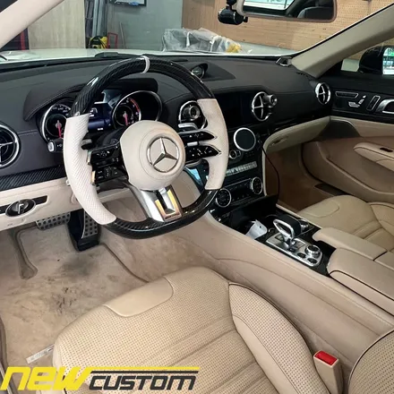 [올인게러지] 벤츠 r231 SL63AMG 신형AMG핸들교체&카본핸들.베이지잠자리핸들.AMG잠자리핸들 컨버젼 / 서울 용산 도원동