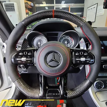 [올인게러지] 벤츠 R172 slk200 신형amg핸들 교체 AMG핸들 벤츠카본핸들,벤츠신형핸들 / 서울 용산 중구