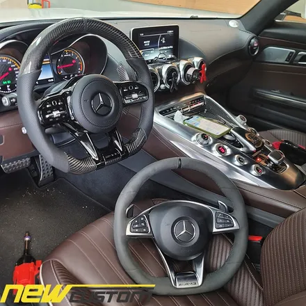 [올인게러지] 벤츠 amg gt 신형핸들교체, amg카본핸들 , 신형amggt ,amggt카본핸들교체,벤츠신형컨버젼작업 / 서울 용산 중구