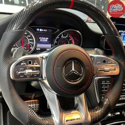 [올인게러지] 벤츠W176 A45AMG / 신형 AMG카본핸들 교체 / 벤츠신형핸들 / 순정레트로핏 / 서울 용산 중구