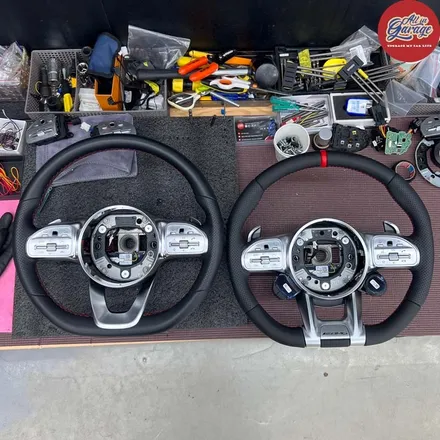 벤츠 W177 A45amg AMG핸들 + 어질리티셀렉트 교체 순정레트로핏 실내의 변화 기능업그레이드 / 서울 용산 중구