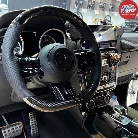 벤츠 W463 G바겐 G63 AMG 최신형 잠자리AMG카본핸들 교체로 실내 드레스업 / 서울 용산 중구