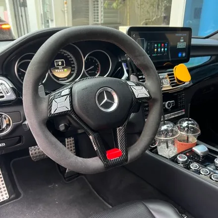벤츠 W218 CLS63 모델 AMG카본핸들 교체  D컷 나이트에디션 / 벤츠 / CLS-클래스 W218 / 서울 용산 중구